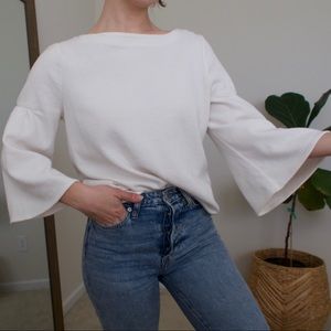 Bell sleeve top